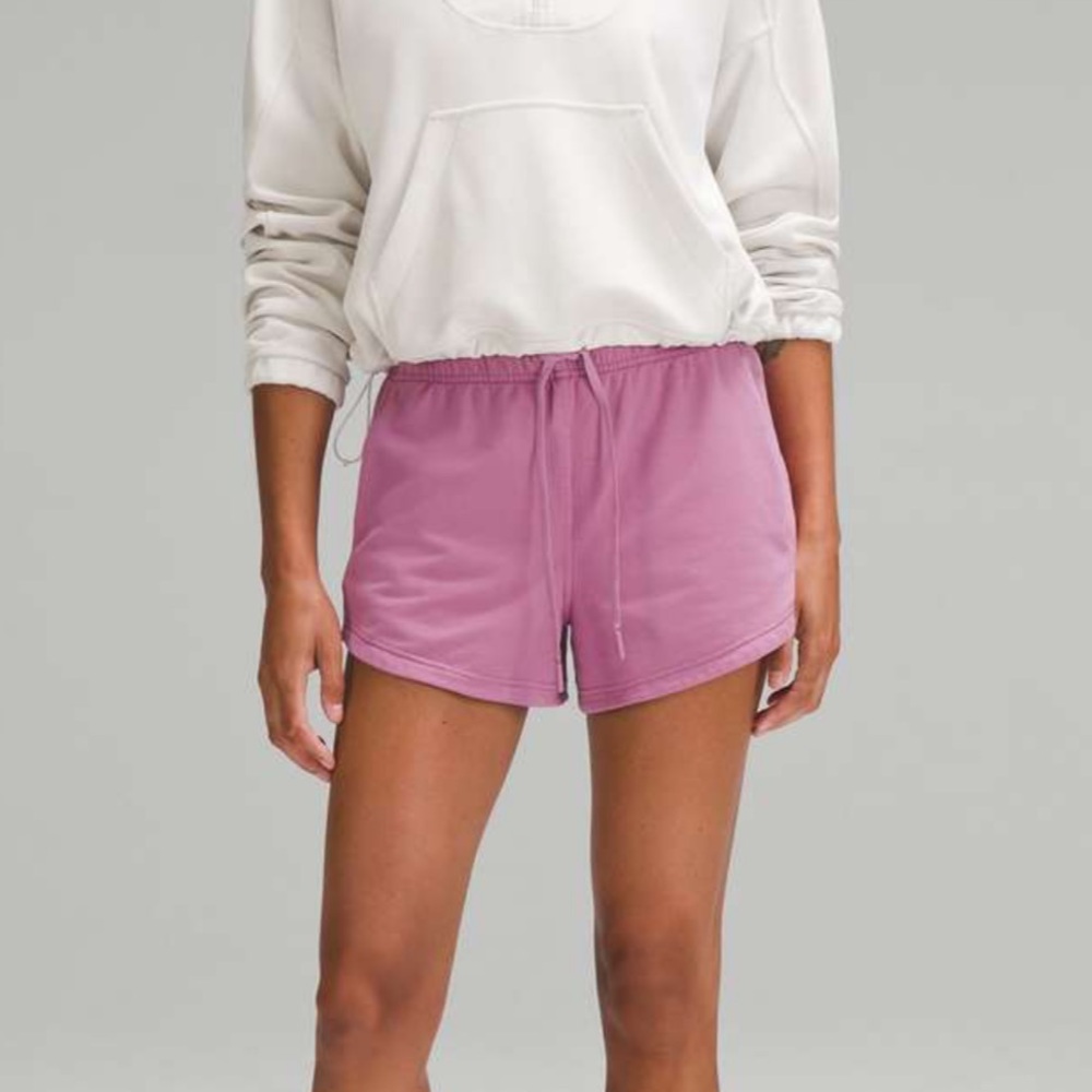 Lululemon Inner Glow Pink Shorts High rise 3" Velvet Dust